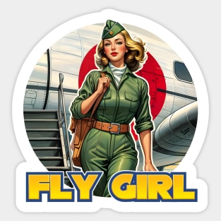 Fly Girl Sticker